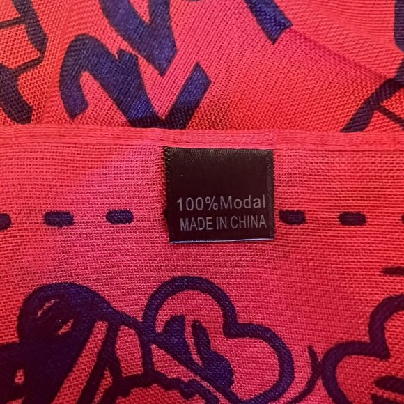 NEW Pabst Blue Ribbon PBR 25”X 25” Square Bandana Handkerchief Banner Logo Red - Picture 4 of 6